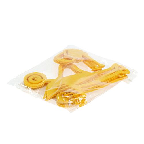 Floristik24 Ferramenta de jardim feltro amarelo 12pcs