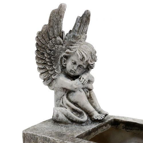 Floristik24 Plantador com cinza anjo 17cm