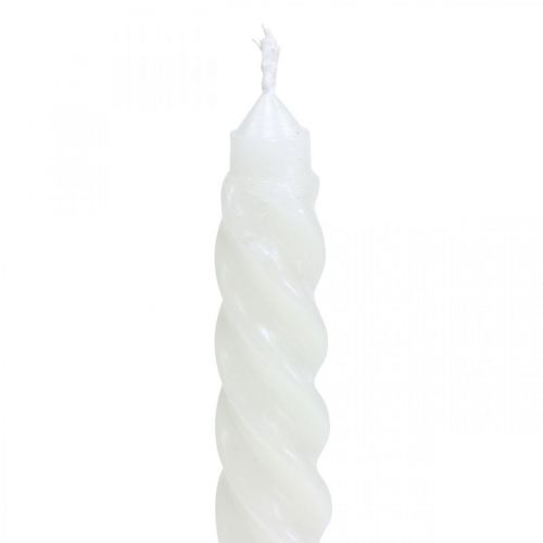 Itens Velas torcidas velas em espiral creme Ø2.2cm A30cm 2uds