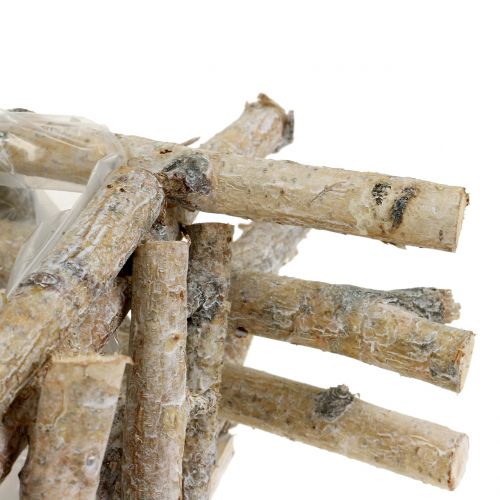 Floristik24 Ramos de bétula lavados a branco 28cm x 28cm Alt.10cm