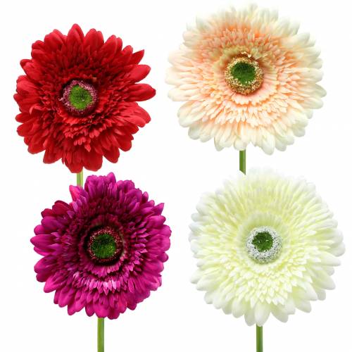 Itens Gerbera artificial Ø10cm C62cm Cores diferentes