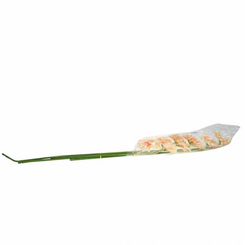 Floristik24 Gerbera artificial pêssego 62 cm 6 unidades