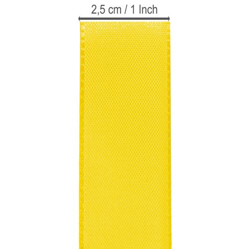 Itens Fita amarela para presentes e decoração, 25 mm x 50 m