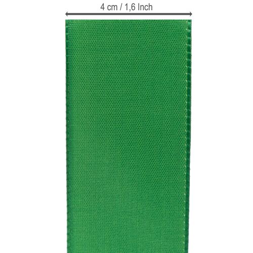 Itens Fita para presentes e decoração, 40 mm x 50 m, verde escuro