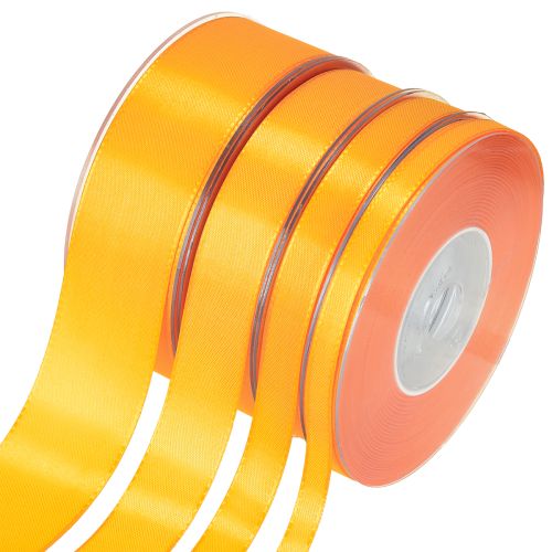 Fita para presente e decoração 50m laranja