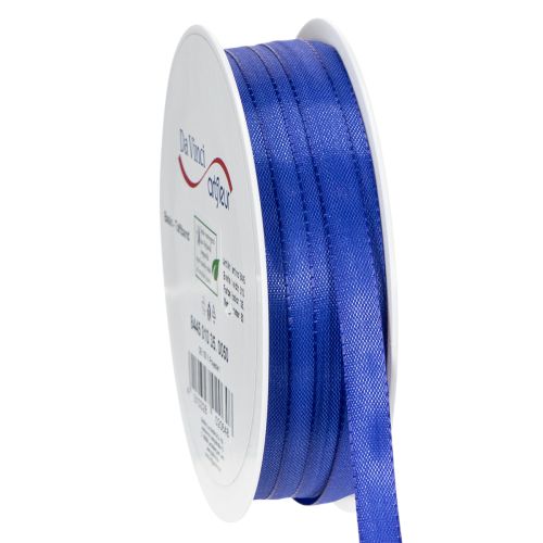 Itens Fita decorativa e para presentes, fita de tafetá, 10 mm x 50 m, azul escuro