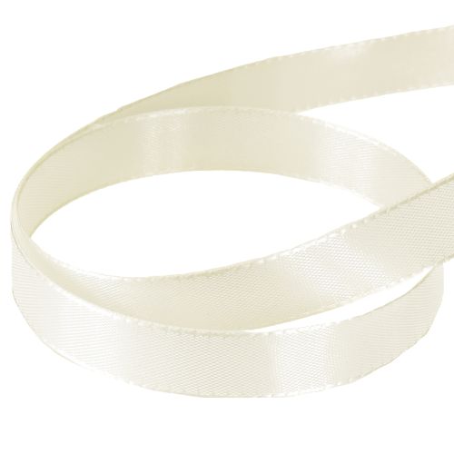 Itens Fita de tafetá para presente e decoração creme 15mm 50m