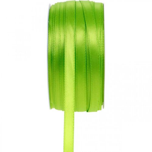 Floristik24 Fita decorativa fita presente fita verde claro 6mm 50m