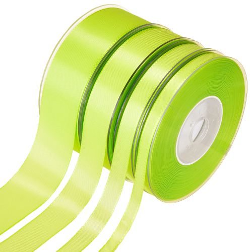 Floristik24 Fita decorativa para presente verde limão 50m vários tamanhos