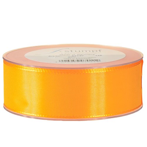 Itens Fita de presente para decoração fita de seda laranja 40mm 50m