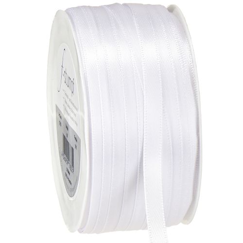 Itens Fita de presente fita decorativa fita de cetim branca 6mm 50m
