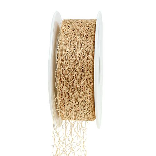 Floristik24 Fita para presente em caramelo 3cm 10m