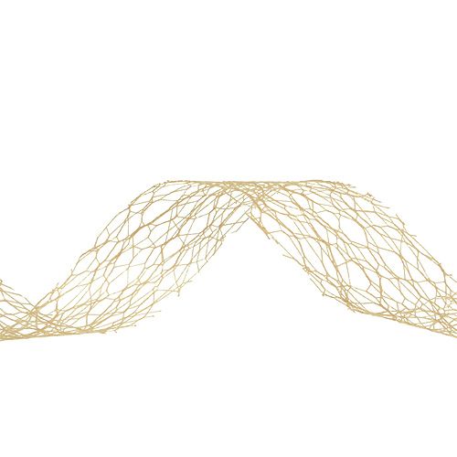 Floristik24 Fita para presente em caramelo 3cm 10m