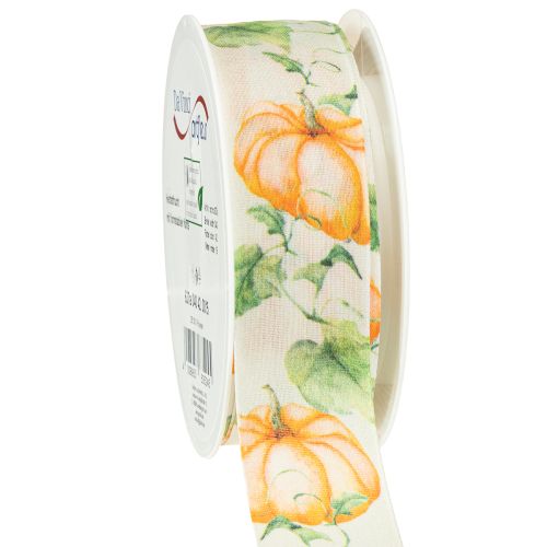 Itens Fita de presente abóbora fita outono laranja 40mm 15m