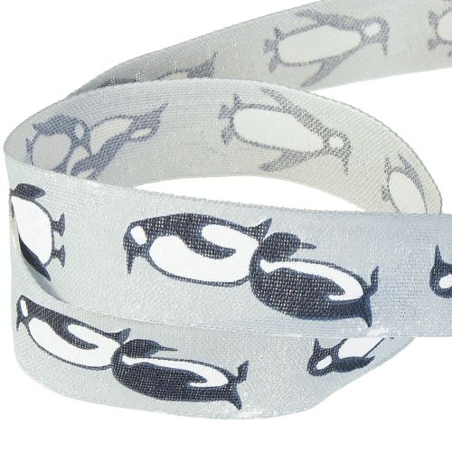Itens Fita de presente pinguins fita de Natal tecido 25mm 15m