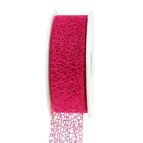 Floristik24 Fita para presente em rosa 3cm, 10m