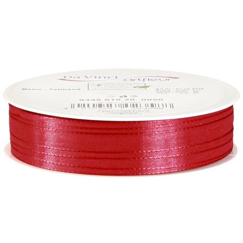Itens Fita de presente vermelha fita decorativa fita tafetá vermelho claro 10mm 50m