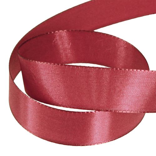 Itens Fita de presente fita de tafetá fita decorativa Bordeaux 25mm 50m
