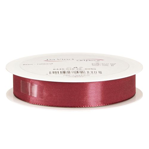 Itens Fita de presente fita de tafetá fita decorativa Bordeaux 25mm 50m