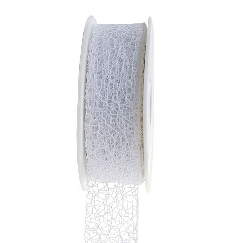 Floristik24 Fita para presente em branco 3cm 10m