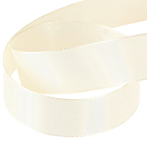 Itens Fita de presente e fita decorativa fita tafetá creme 25mm 50m