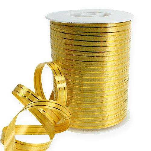 Fita dividida 2 listras douradas sobre ouro 10mm 250m