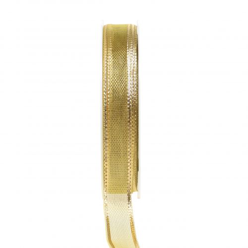 Itens Fita de presente com efeito de anel de ouro 15mm 25m