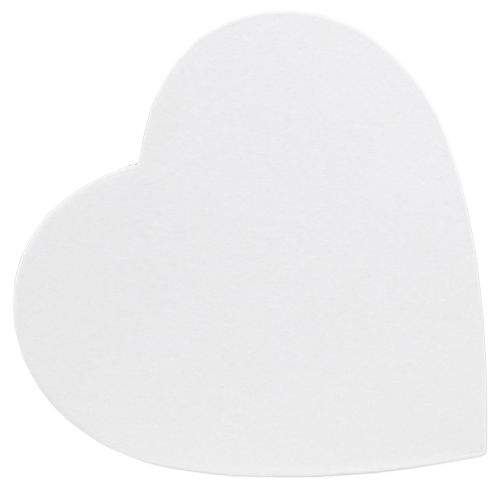 Itens Caixa de presente coração caixa de coração de papel branco 18×18cm Alt.10cm 2 unidades