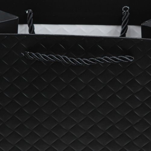 Itens Saco de presente saco de presente preto 18×10×23cm 1ud