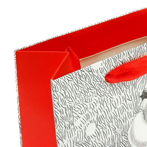 Floristik24 Saco de presente Santa 24 cm x 18 cm x 8 cm