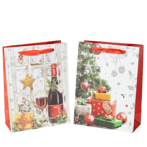 Itens Saco de presente de Natal 8cm x 18cm A24cm conjunto de 2