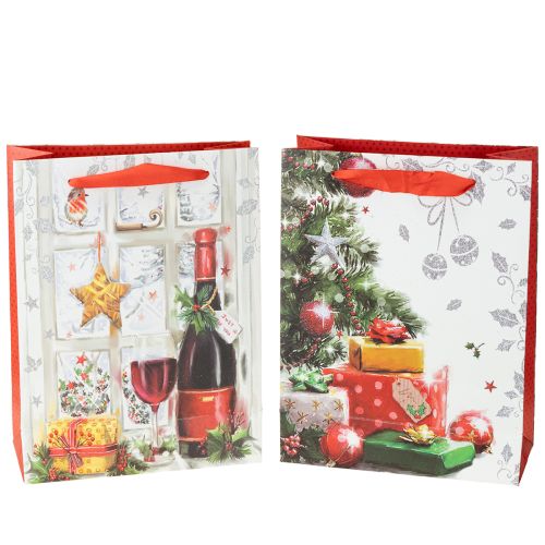 Itens Saco de presente de Natal 8cm x 18cm A24cm conjunto de 2