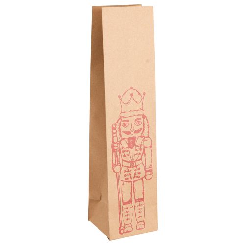 Floristik24 Saco de presente Saco de papel de Natal Quebra Nozes 28×8cm 5 un