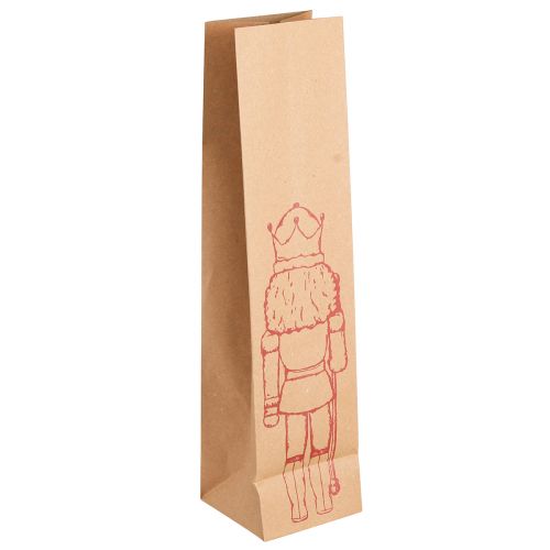 Floristik24 Saco de presente Saco de papel de Natal Quebra Nozes 28×8cm 5 un