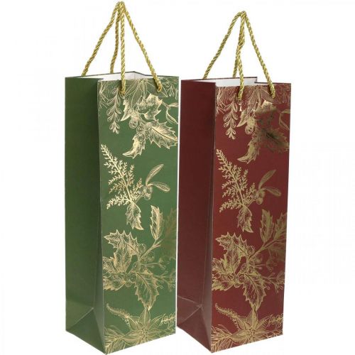  Sacos de presente de natal sacos de natal visco 12×36 cm 2  peças - compre barato online