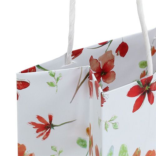 Itens Sacos para presente com flores 25 cm x 20 cm x 11 cm 6 unidades
