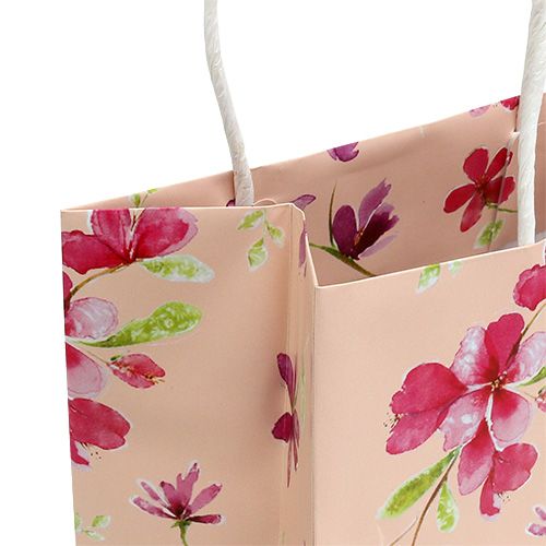 Itens Sacolas de presente com flores 20cm x 11cm x 25cm 6 unidades
