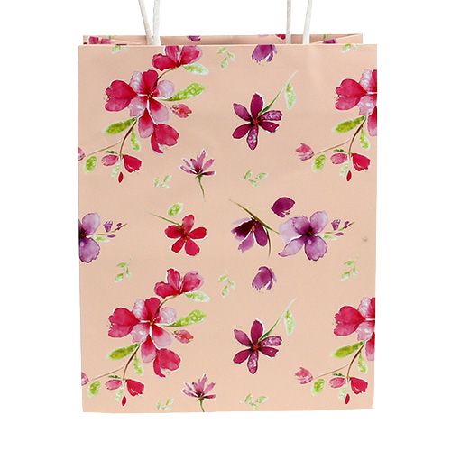 Itens Sacolas de presente com flores 20cm x 11cm x 25cm 6 unidades