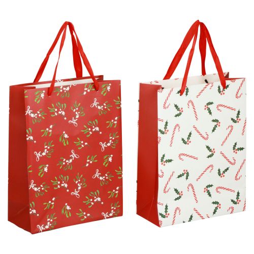 Itens Sacos para presentes Saco para presentes de Natal Saco para presentes 18 × 24 × 8 cm 2 unidades