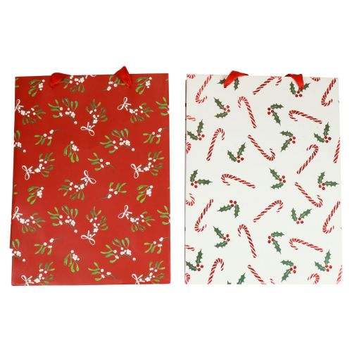 Itens Sacos para presentes Saco para presentes de Natal Saco para presentes 18 × 24 × 8 cm 2 unidades