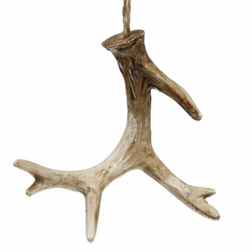 Floristik24 Decoração de pingente de Natal chifres decorações para árvores de Natal 7 cm 8 unidades