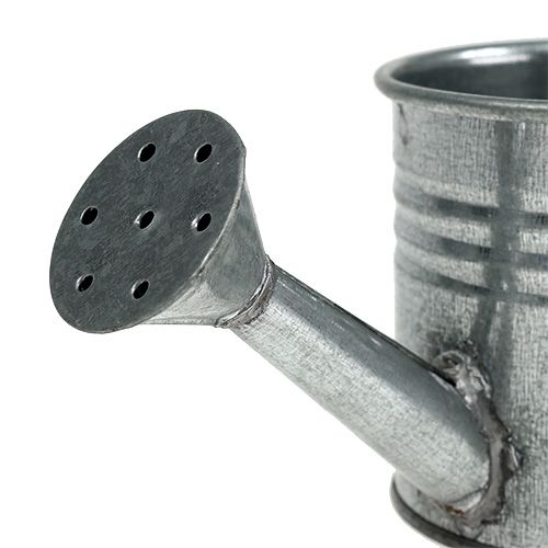 Floristik24 Regador de zinco brilhante de 7,5 cm 8 unidades