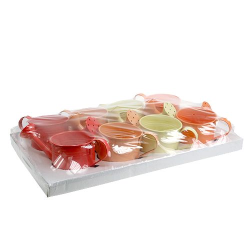 Floristik24 Regador Laranja Mix Ø11cm Alt.9cm 8pcs