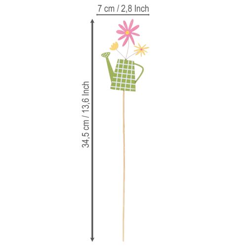 Itens Decorações de regador para enfeitar o jardim ou vasos de flores na primavera (12 peças)