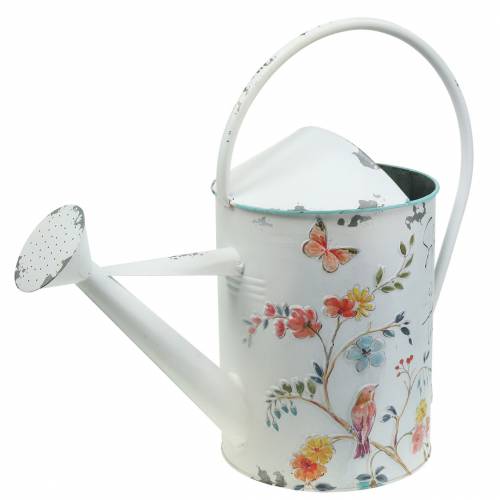 Floristik24 Regador decorativo com motivos florais e dizendo metal Ø21,5cm Alt.43cm