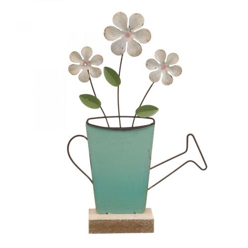 Floristik24 Regador decoração de mesa de metal cor ferrugem 23,5/24cm 2 peças