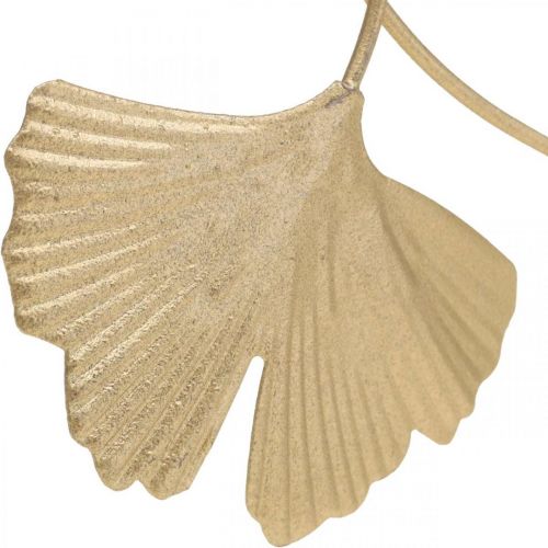 Floristik24 Plugue decorativo dourado com decoração de metal em folha de ginkgo 14cm 12 un