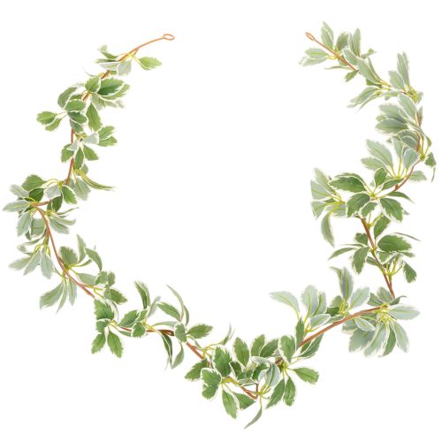 Guirlanda artificial com folhas variegadas, 175 cm