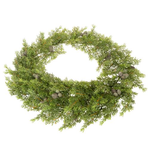 Guirlanda artificial de cipreste com pinhas, 180 cm, para mesa e porta. | Floristik24.pt