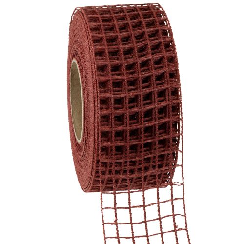 Itens Fita de grade 4,5 cm x 10 m Bordeaux